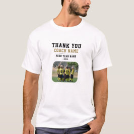 Vielen Dank Coach Team Name Foto T-Shirt