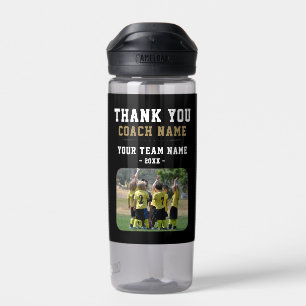 Vielen Dank Coach Team Name Foto Trinkflasche