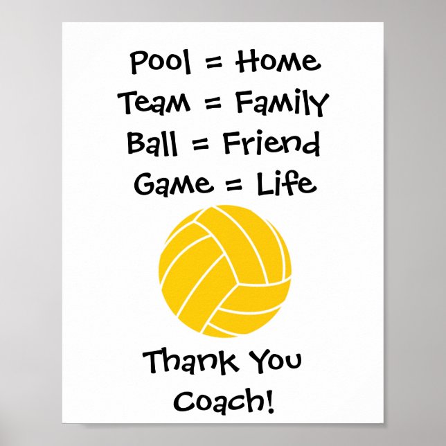 Vielen Dank Coach Wall Art Poster (Vorne)