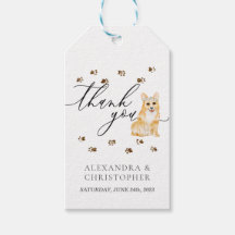 Vielen Dank Corgi PUPPY Hund Wedding