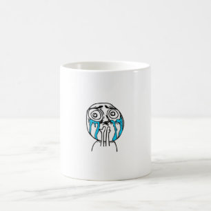 Vielen Dank Crying Trollface Meme Kaffeetasse