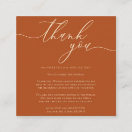 Vielen Dank Custom Foto Simple Business Wedding Begleitkarte