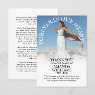 Vielen Dank Custom Funerty Foto Beileid Gkurze Einladung