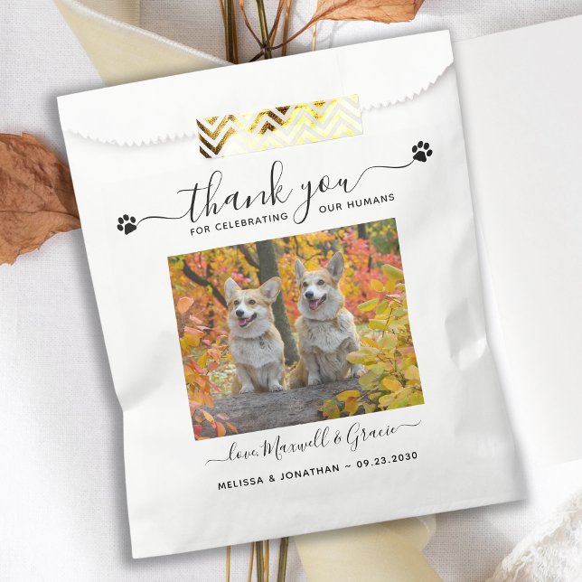 Vielen Dank Custom Pet Foto Hunde Leckerei Hochzei Geschenktütchen (Von Creator hochgeladen)