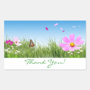 Vielen Dank Daisy Blumen Garden Stickers