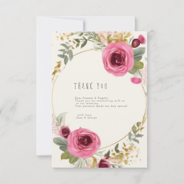 Vielen Dank Dankeskarte (Vorderseite)