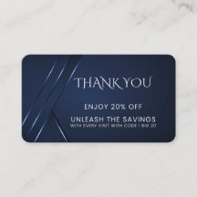 Vielen Dank Dark Blue Modern