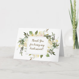 Vielen Dank, dass du meine Bridesmaid-Karte warst Dankeskarte