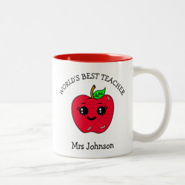 Vielen Dank, dass Sie das beste Geschenk für Lehre Zweifarbige Tasse