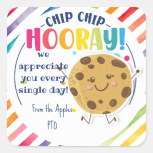 Vielen Dank, dass Sie das Geschenk des Kekses sind Quadratischer Aufkleber