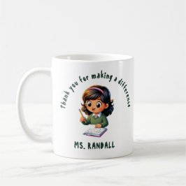Vielen Dank, dass Sie die Tasse des Lehrers veränd