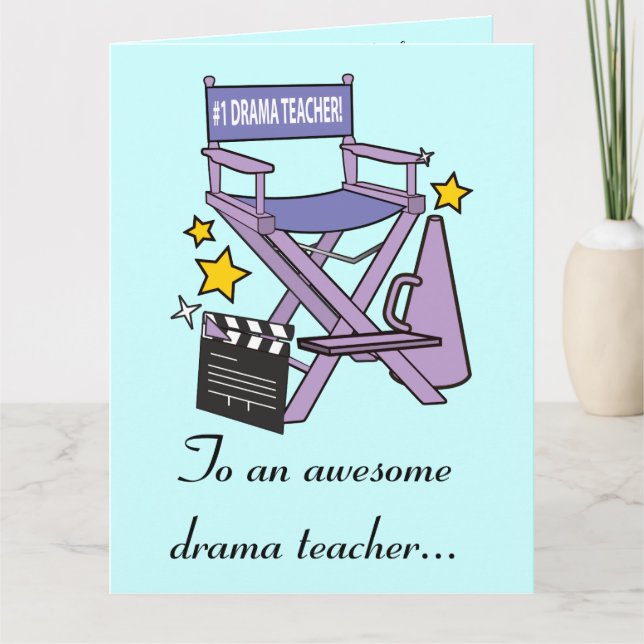 Vielen Dank, dass Sie Drama Lehrer von Cast und Cr Dankeskarte (Vorderseite)