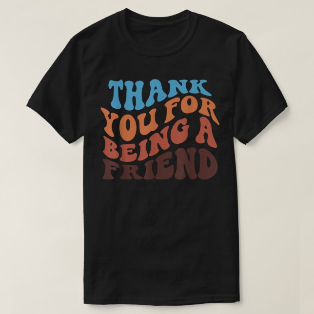 Vielen Dank, dass Sie ein Golden Friend Retro Vint T-Shirt (Design vorne)