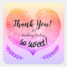 Vielen Dank, dass Sie heute so Sweet Big Gradation