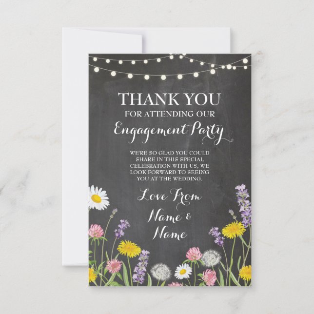Vielen Dank, dass Sie Ihre Card Verlobung Hochzeit Einladung (Vorderseite)