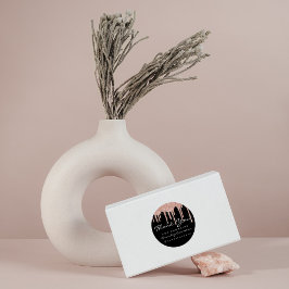 Vielen Dank, dass Sie Instagra Rose Tropfen Black  Runder Aufkleber