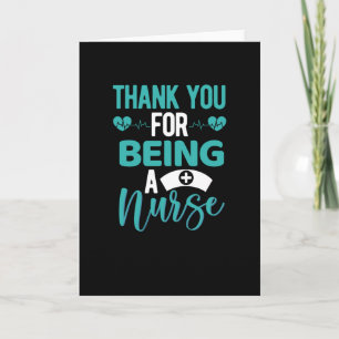 Vielen Dank, dass Sie Krankenschwester und Kranken Karte