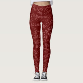 Vielen Dank, dass Sie mehrsprachige Leggings wähle