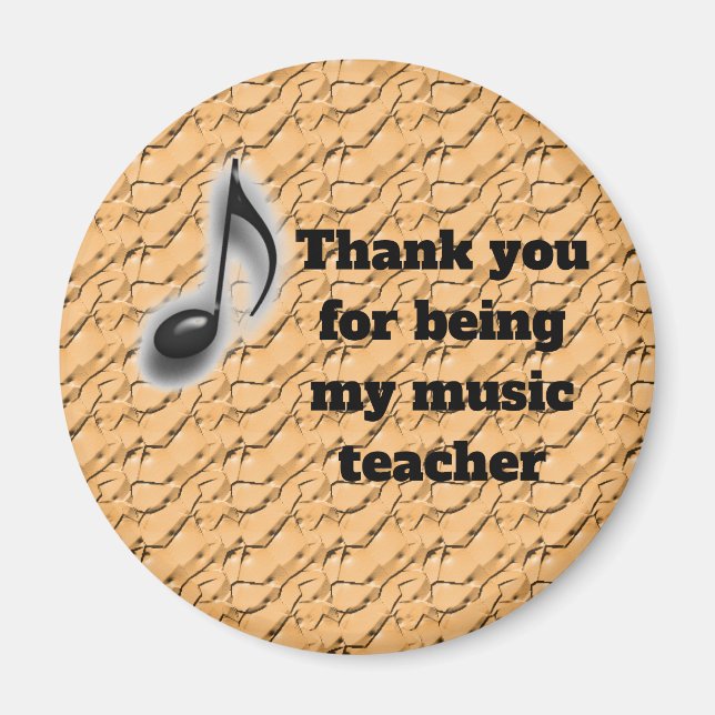 Vielen Dank, dass Sie meine Lehrerin für Musik sin Magnet (Vorne)
