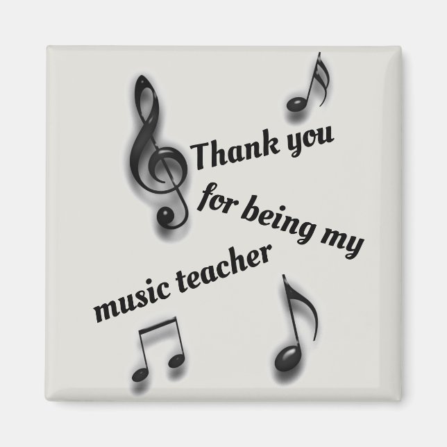 Vielen Dank, dass Sie meine Lehrerin für Musik sin Magnet (Vorne)