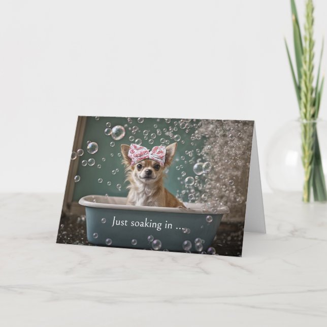 Vielen Dank, dass Sie Niedlich Chihuahua Welpe in  Karte (Vorderseite)