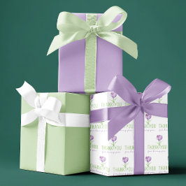 Vielen Dank, dass Sie Papierblätter umblättern Geschenkpapier Set