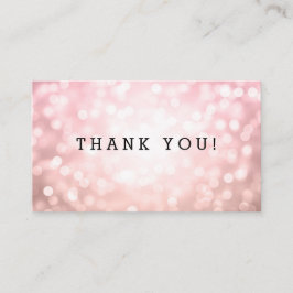 Vielen Dank, dass Sie Rosen Blush Pink Glitzer Lig Begleitkarte