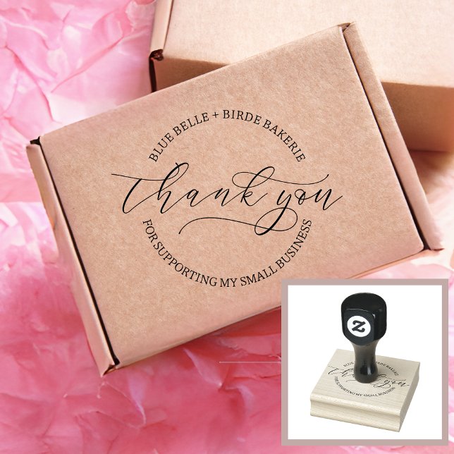 Vielen Dank, dass Sie Script Baked Goods Bakery Bu Gummistempel (Von Creator hochgeladen)