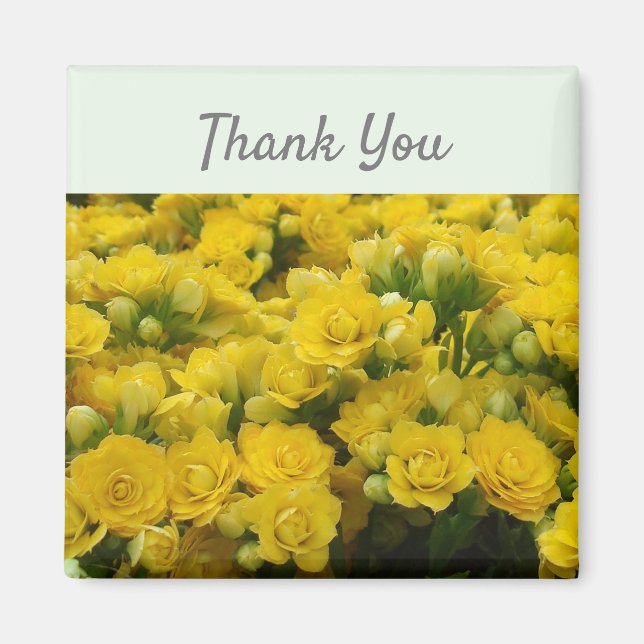 Vielen Dank, dass Sie sich für die gelbe Blume Fot Magnet (Vorne)