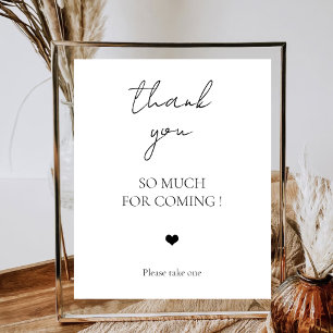 Vielen Dank, dass Sie sich für die Hochzeit Bridal Poster