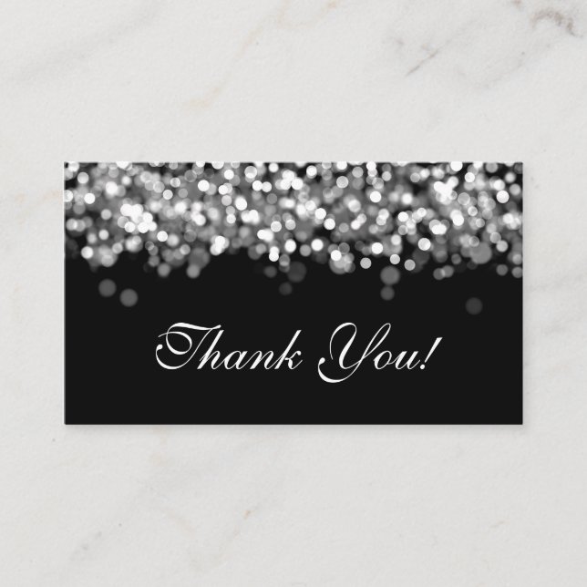 Vielen Dank, dass Sie Silberlampen einsetzen Begleitkarte (Vorderseite)