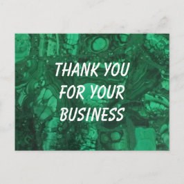 Vielen Dank, dass Sie Unternehmen Beruflich Green Postkarte