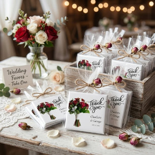 Vielen Dank, dass Sie Wedding Bouquet Blume Gastge Magnet