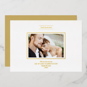 Vielen Dank, dass Sie wirklich Golden Chic Newlywe Folieneinladung