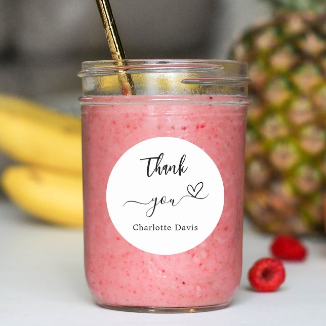 Vielen Dank, die Farbe des Herzens Runder Aufkleber (Von Creator hochgeladen)