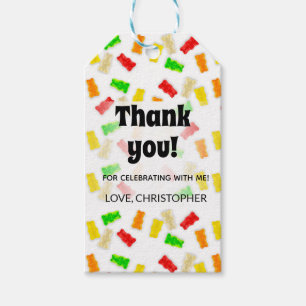 Vielen Dank, die Gummies bevorzugen Tags Geschenkanhänger