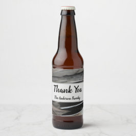 Vielen Dank Duck Feather Foto Moderne Wertschätzun Bierflaschenetikett