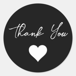 Vielen Dank einfach Elegant Moderne Minimalistisch Runder Aufkleber