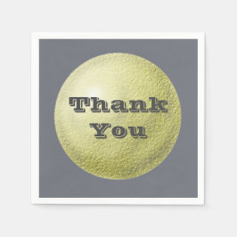Vielen Dank einfach Gold Circle Dankesessen Mahlze Serviette