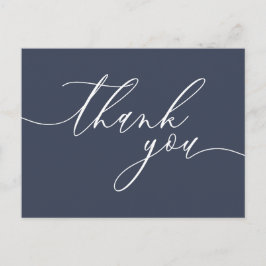Vielen Dank, einfache minimalistische Marine Postkarte