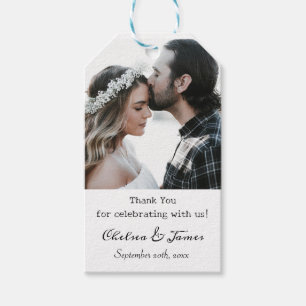 Vielen Dank Elegant Foto Calligraphy Script Custom Geschenkanhänger