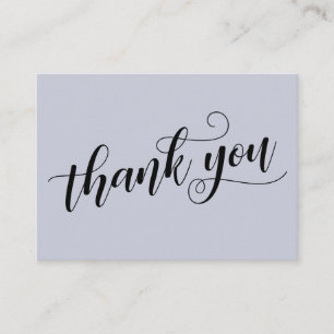 Vielen Dank Elegant Typografy Blue Gastgeschenk Ho Begleitkarte