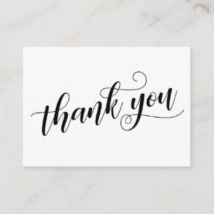 Vielen Dank Elegant Typografy Gastgeschenk Hochzei Begleitkarte