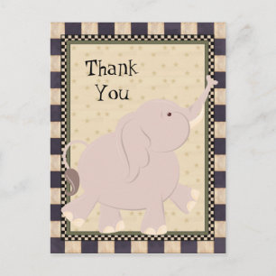 Vielen Dank Elephant Cartoon Postcard Postkarte