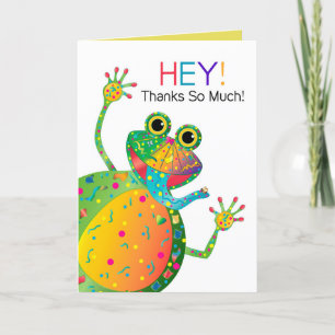 Vielen Dank, farbenfroher Frog, Kaleidoskop-Sammlu Karte