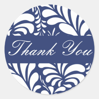 Vielen Dank Fern Flora Envelope Sticker Siegel