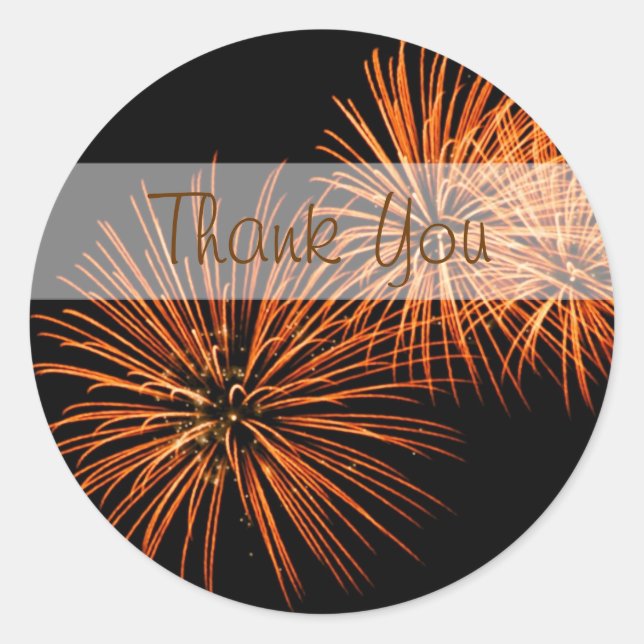 Vielen Dank, Fireworks Sticker (Vorderseite)