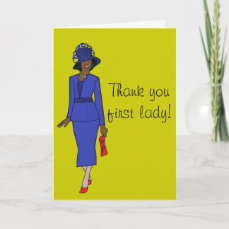Vielen Dank, First Lady Dankeskarte