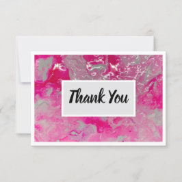 Vielen Dank Flat 3.5" x 5" Karte - Rosa