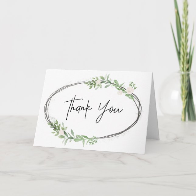 Vielen Dank, Floral Card Dankeskarte (Vorderseite)